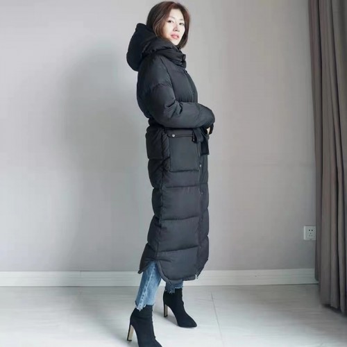 Seamless Down Jacket Long Coat with 