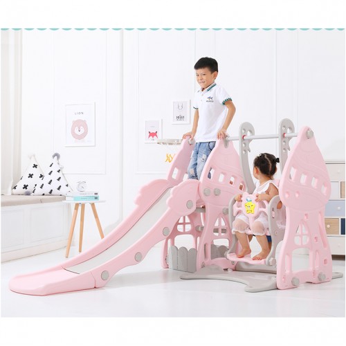 indoor swing and slide set