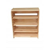 Adjustable Wooden Shelf Organizer, Multi-Tier Rack with Movable Shelves, 60x52.4x30cm Storage Unit for Kitchen, Entryway, Living Room, Office Adjustable Wooden Shelf Organizer, Multi-Tier Rack with Movable Shelves, 60x52.4x30cm Storage Unit for Kitchen, Entryway, Living Room, Office