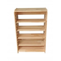 Adjustable Wooden Shelf Organizer, 6-Tier 80cm Storage Rack with Movable Shelves, Compact Bookshelf for Entryway, Kitchen, Office, Living Room – 52.4 x 30 x 80cm Adjustable Wooden Shelf Organizer, 6-Tier 80cm Storage Rack with Movable Shelves, Compact Bookshelf for Entryway, Kitchen, Office, Living Room – 52.4 x 30 x 80cm