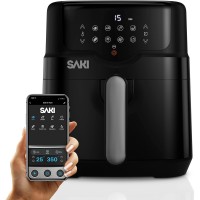 Smart Air Fryer 4.7 Quart App-Controlled Digital Air Fryer with 7 Presets, 400°F Max Temp, Ceramic Nonstick Basket, Compact Design for Home Cooking Model HF-8350DTW Smart Air Fryer 4.7 Quart App-Controlled Digital Air Fryer with 7 Presets, 400°F Max Temp, Ceramic Nonstick Basket, Compact Design for Home Cooking Model HF-8350DTW