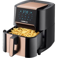7 Qt Air Fryer with Dehydrator Function, 1700W XL Air Fryer with 3 Dehydrating Racks, Touch Screen Display, Preheat & Broil Functions (Copper) - GW22972 7 Qt Air Fryer with Dehydrator Function, 1700W XL Air Fryer with 3 Dehydrating Racks, Touch Screen Display, Preheat & Broil Functions (Copper) - GW22972
