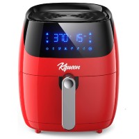 4.7 Qt Air Fryer, 1400W Air Fryer with Non-Stick Basket, 6 Preset Cooking Modes, LED Touch Screen, Auto Shut Off, Overheat Protection (Red) - HF-3019DT 4.7 Qt Air Fryer, 1400W Air Fryer with Non-Stick Basket, 6 Preset Cooking Modes, LED Touch Screen, Auto Shut Off, Overheat Protection (Red) - HF-3019DT