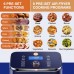 JOY KITCHEN 6Qt Air Fryer, Kitchen Digital Air Fryer with Viewing Window, 6 Cooking Settings, Shake Alert, Auto Shut Off, Non-Stick Fry Basket - JAF06NBE13