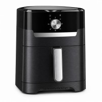 4.2L Air Fryer Grill, 2-in-1 Compact Countertop Air Fryer with Manual Dial, Removable Basket & Grill Rack, Easy-Clean Black Cooker for Fries, Steak, Wings & Veggies 4.2L Air Fryer Grill, 2-in-1 Compact Countertop Air Fryer with Manual Dial, Removable Basket & Grill Rack, Easy-Clean Black Cooker for Fries, Steak, Wings & Veggies