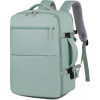 40L Travel Backpack, Expandable Waterproof Bag with 17.3 inch Laptop Compartment, USB Charging Port for School, Office, Travel (Mint Green) - GR8939 40L Travel Backpack, Expandable Waterproof Bag with 17.3 inch Laptop Compartment, USB Charging Port for School, Office, Travel (Mint Green) - GR8939