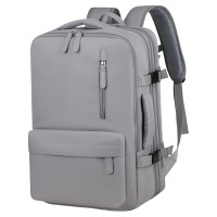 40L Travel Backpack, Expandable Waterproof Bag with 17.3 inch Laptop Compartment, USB Charging Port for School, Office, Travel (Grey) - GY4328 40L Travel Backpack, Expandable Waterproof Bag with 17.3 inch Laptop Compartment, USB Charging Port for School, Office, Travel (Grey) - GY4328