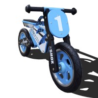 KIDZAMA Kids Balance Bike, Cartoon Motorcycle No Pedal Training Bicycle with Lightweight Wooden Frame for Kids Ages 2-5 - KZ-175