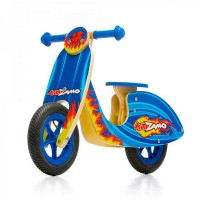 KIDZAMA Kids Balance Bike, Cartoon Motorcycle No Pedal Training Bicycle with 12 inch Wheels, Lightweight Wooden Frame for Kids Ages 2-5 - KZ175