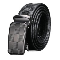 Men’s Ratchet Belt, Automatic Slide Buckle Dress Belt, Adjustable No-Hole Fit, Textured Strap, Scratch-Resistant Style Buckle, 3.5 cm Width, Business Casual Waist Belt for Men Model DTG51 Men’s Ratchet Belt, Automatic Slide Buckle Dress Belt, Adjustable No-Hole Fit, Textured Strap, Scratch-Resistant Style Buckle, 3.5 cm Width, Business Casual Waist Belt for Men Model DTG51