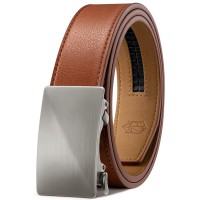 Men’s Ratchet Leather Belt with Automatic Buckle Micro-Adjustable 1/4” Fit, Hidden Tail Design, Cut-to-Fit Casual & Dress Belt for Jeans, Business, Work Model PD109BRKH Men’s Ratchet Leather Belt with Automatic Buckle Micro-Adjustable 1/4” Fit, Hidden Tail Design, Cut-to-Fit Casual & Dress Belt for Jeans, Business, Work Model PD109BRKH