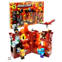 856 PCS Building Blocks, DIY Battle in the Red Fortress Set with LED for Kids, Boys and Girls Ages 10 and Up - 680