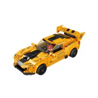 295 PCS Car Building Blocks Set, 1:18 Scale Sports Car Model with Pull Back Motor - 10076