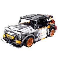 484 PCS Car Building Blocks Set, 1:18 Mini JCW GP Sports Car Model with Pull-Back Motor - 11006