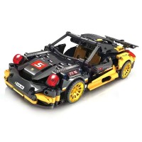 445 PCS Car Building Blocks Set, 1:18 Scale GT Sports Car Model with Pull-Back Motor - BLK-084