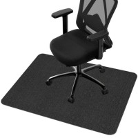 Non-Slip Office Chair Mat for Hardwood Floors, 160x130 cm Floor Protector, Cuttable and Easy to Clean Desk Mat for Office, Home, Bedroom, Study  Model P0349– Black Non-Slip Office Chair Mat for Hardwood Floors, 160x130 cm Floor Protector, Cuttable and Easy to Clean Desk Mat for Office, Home, Bedroom, Study  Model P0349– Black