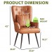 Accent Chair, Vintage Style Wingback Chair with Pillow, Arms for Home, Living Room, Bedroom - XLM3-Y217 