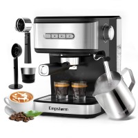 Espresso Machine, 20 Bar Coffee Maker with Milk Frother, Black Espresso Machine, 20 Bar Coffee Maker with Milk Frother, Black