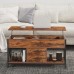 Lift Top Coffee Table with 2 Drawers, Open Side Shelf,  Hidden Compartment for Home, Living Room - 565A2