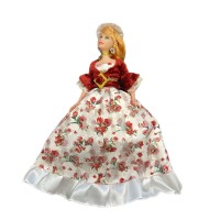 Deluxe Princess Doll – 12-inch Fashion Doll with Floral Gown, Accessories Included for Children Aged 3 and Up