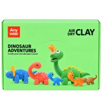 Air-Dry Clay Dinosaur Craft Kit, 12 Models, Ages 3+, Kids DIY Toy Air-Dry Clay Dinosaur Craft Kit, 12 Models, Ages 3+, Kids DIY Toy