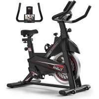 Indoor Cycling Exercise Bike 330 lb Capacity Ultra-Quiet Belt Drive Adjustable Seat & Handlebars Resistance Control Home Cardio Spin Bike Indoor Cycling Exercise Bike 330 lb Capacity Ultra-Quiet Belt Drive Adjustable Seat & Handlebars Resistance Control Home Cardio Spin Bike
