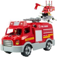 Take Apart  Rescume Team Fire Engine Playset – Build Your Own Fire Truck Toy with Lights & Sounds Model 661-418