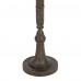 58 inch Floor Lamp, Rustic Grey Faux Wood Floor Lamp with Hardback Shade, Double Pull Switch - PL4313