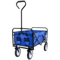 Folding Utility Wagon, 176lbs Capacity Portable Foldable Cart with Wheels for Shopping, Camping, Outdoor Activities - TC3015 Folding Utility Wagon, 176lbs Capacity Portable Foldable Cart with Wheels for Shopping, Camping, Outdoor Activities - TC3015