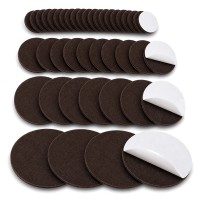 Felt Furniture Pads, 56-Piece Round Self-Adhesive Floor Protectors Felt Furniture Pads, 56-Piece Round Self-Adhesive Floor Protectors