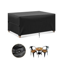 KING DO WAY Garden Furniture Cover, 123 x 61 x 72 cm 600D Large Patio Furniture Cover for 3-4 Seats