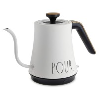 Gooseneck Electric Kettle, 1000W Stainless Steel Kettle with Auto Shut-Off, Boil-Dry Protection (Cream White) - RDKT03