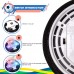 Hover Soccer Set with 2 Goals, Foam Bumper Air Ball with LED Light, Music for Kids, Indoor, Outdoor - KD006AB