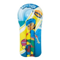 Inflatable Pool Float, 109 x 50 cm PVC Cartoon Kickboard Water Lounger for Kids, Boys, Girls