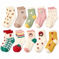 Kids Crew Socks 10 Pairs, Random Assorted Cute Cotton-Blend Socks for Girls, Bear, Bunny, Strawberry & Floral Patterns, L Size 6-8Y, Everyday School & Casual Wear Kids Crew Socks 10 Pairs, Random Assorted Cute Cotton-Blend Socks for Girls, Bear, Bunny, Strawberry & Floral Patterns, L Size 6-8Y, Everyday School & Casual Wear