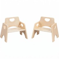 Kids Wooden Chairs2 Pack Birch Plywood 6 in S eat Natural Kids Wooden Chairs2 Pack Birch Plywood 6 in S eat Natural