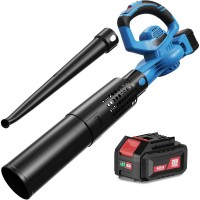 20V Cordless Leaf Blower, 4.0Ah Battery & Charger Included, up to 460 CFM, 190 MPH, 2-in-1 Electric Blower for Yard, Driveway, Patio & Garage 20V Cordless Leaf Blower, 4.0Ah Battery & Charger Included, up to 460 CFM, 190 MPH, 2-in-1 Electric Blower for Yard, Driveway, Patio & Garage