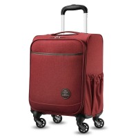 15-Inch Carry On Luggage, Underseat Suitcase with Spinner Wheels, Multifunctional Pockets (Red) - USC-CY15 15-Inch Carry On Luggage, Underseat Suitcase with Spinner Wheels, Multifunctional Pockets (Red) - USC-CY15
