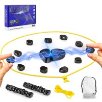 Magnetic Chess Game, Magnetism Intelligent Strategy Game with 20 PCS Magnets for 1-4 Players, Kids, Adults, Parties, Travel - KJ106 Magnetic Chess Game, Magnetism Intelligent Strategy Game with 20 PCS Magnets for 1-4 Players, Kids, Adults, Parties, Travel - KJ106