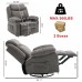 Massage Recliner Chair, 360° Swivel Rocker Reclining Chair with Massage and Heat Function for Home, Living Room (Grey) - XL-1157GM (Random Color Pick Up)