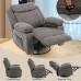 Massage Recliner Chair, 360° Swivel Rocker Reclining Chair with Massage and Heat Function for Home, Living Room (Grey) - XL-1157GM (Random Color Pick Up)