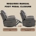 Massage Recliner Chair, 360° Swivel Rocker Reclining Chair with Massage and Heat Function for Home, Living Room (Grey) - XL-1157GM (Random Color Pick Up)