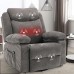 Massage Recliner Chair, 360° Swivel Rocker Reclining Chair with Massage and Heat Function for Home, Living Room (Grey) - XL-1157GM (Random Color Pick Up)