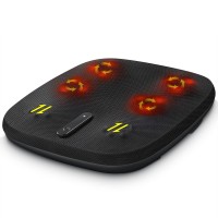 Foot Massager with Heat, 6 Heads, 40 Nodes, Black Foot Massager with Heat, 6 Heads, 40 Nodes, Black