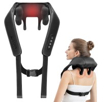 Cordless Neck Massager with Heat, 6D Kneading, Hands-Free Cordless Neck Massager with Heat, 6D Kneading, Hands-Free