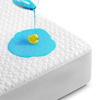 Mattress Protector, King Size 76" x 80" Waterproof Cooling Bamboo Fabric Mattress Cover, Breathable & Noiseless Bed Pad Cover with 5"-21" Deep Pocket (White)- B0CWZ2KKPC Mattress Protector, King Size 76" x 80" Waterproof Cooling Bamboo Fabric Mattress Cover, Breathable & Noiseless Bed Pad Cover with 5"-21" Deep Pocket (White)- B0CWZ2KKPC