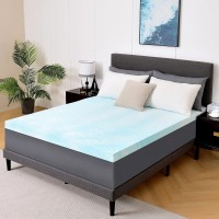 NEUTYPE Full Size Mattress Topper, 54" x 75" inch Gel Infused Memory Foam Mattress Topper - A-GE22045