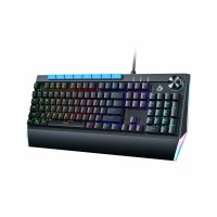 AUKEY KM-G17 Mechanical Keyboard, RGB 104 Keys Gaming Keyboard with Blue Switches, Volume Control Button for PC and Mac