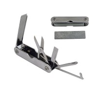 Compact Key Organizer Multi-Tool with Precision Scissors, Phillips Screwdriver, Pry Hook, Flathead Scraper, Package Opener, Grit Honing Stone & Carry Pouch for Everyday EDC Compact Key Organizer Multi-Tool with Precision Scissors, Phillips Screwdriver, Pry Hook, Flathead Scraper, Package Opener, Grit Honing Stone & Carry Pouch for Everyday EDC