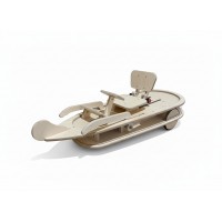 Wooden Pedal Boat-Shape Ride-On Car – Indoor & Outdoor Ride-On Toy with Steering & Adjustable Seat, Durable  Plywood Construction, 161 × 58 × 58.5 cm, Model C2305 Wooden Pedal Boat-Shape Ride-On Car – Indoor & Outdoor Ride-On Toy with Steering & Adjustable Seat, Durable  Plywood Construction, 161 × 58 × 58.5 cm, Model C2305